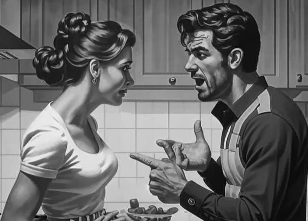 Мужчина и женщина ругаются